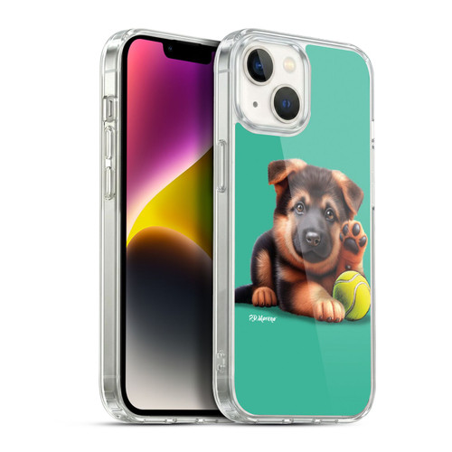 P.D. Moreno Sport Puppies German Shepherd Tennis Soft Gel Case for Apple iPhone 14