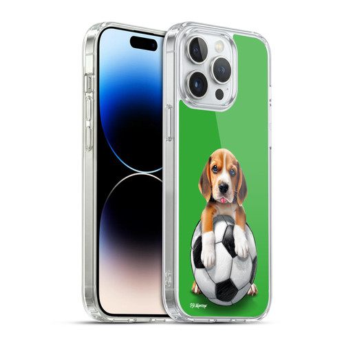 P.D. Moreno Sport Puppies Beagle Soccer Soft Gel Case for Apple iPhone 14 Pro Max & MagSafe