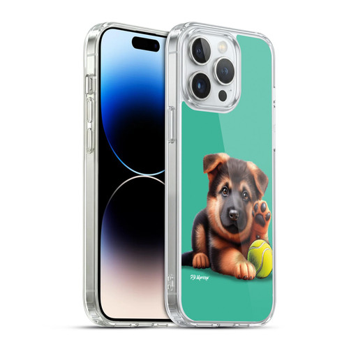 P.D. Moreno Sport Puppies German Shepherd Tennis Soft Gel Case for Apple iPhone 14 Pro Max & MagSafe
