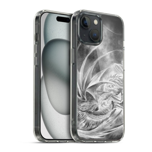 Ruth Thompson Dragons Silver Ice Soft Gel Case for Apple iPhone 15 & MagSafe