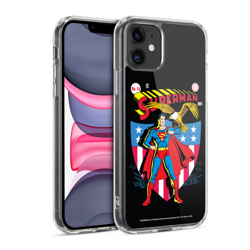 Superman DC Comics Famous Comic Book Covers Number 14 Soft Gel Case for Apple iPhone 11