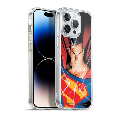 Superman DC Comics Famous Comic Book Covers Mythology Soft Gel Case for Apple iPhone 13 Pro Max & MagSafe