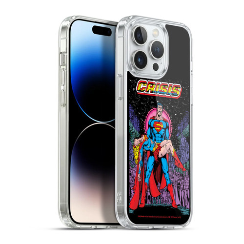 Superman DC Comics Famous Comic Book Covers Supergirl Crisis on Infinite Earths Soft Gel Case for Apple iPhone 13 Pro Max & MagSafe