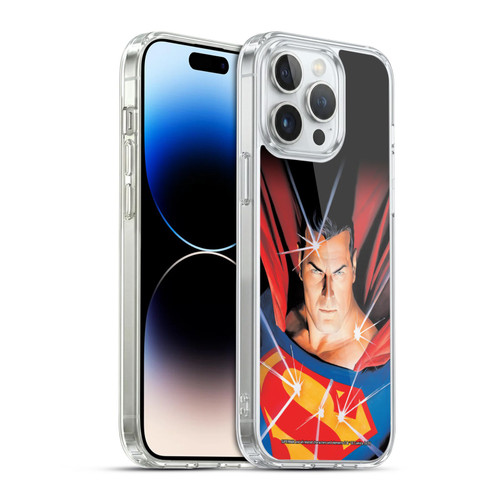 Superman DC Comics Famous Comic Book Covers Mythology Soft Gel Case for Apple iPhone 14 Pro Max & MagSafe