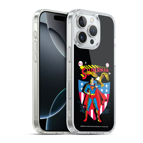Superman DC Comics Famous Comic Book Covers Number 14 Soft Gel Case for Apple iPhone 16 Pro & MagSafe
