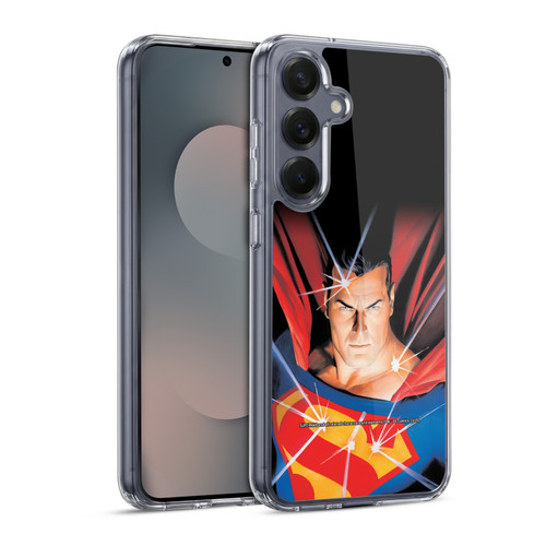 Superman DC Comics Famous Comic Book Covers Mythology Soft Gel Case for Samsung Galaxy S25 & MagSafe