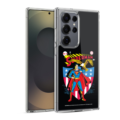 Superman DC Comics Famous Comic Book Covers Number 14 Soft Gel Case for Samsung Galaxy S25 Ultra & MagSafe