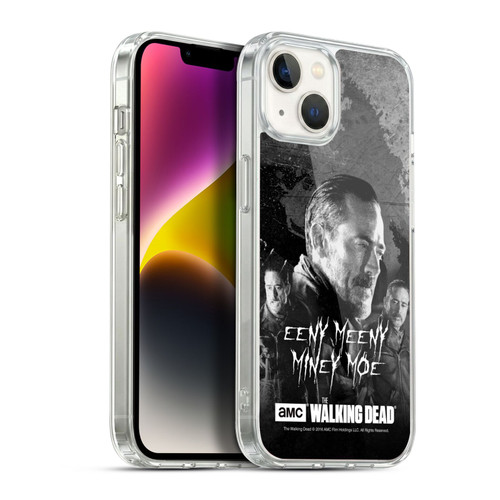 AMC The Walking Dead Negan Eeny Miney BW Soft Gel Case for Apple iPhone 14 Plus & MagSafe