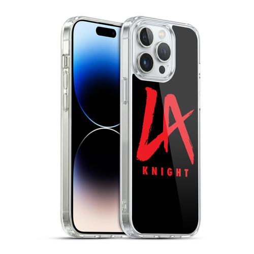 WWE LA Knight Logo Soft Gel Case for Apple iPhone 14 Pro Max & MagSafe
