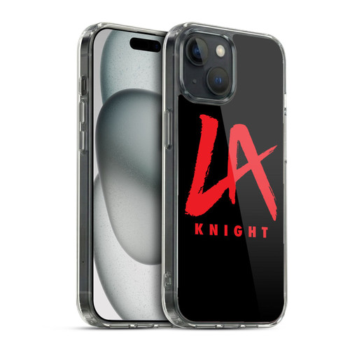 WWE LA Knight Logo Soft Gel Case for Apple iPhone 15 & MagSafe