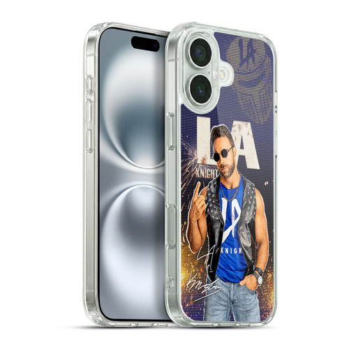 WWE LA Knight Portrait Soft Gel Case for Apple iPhone 16 Plus & MagSafe