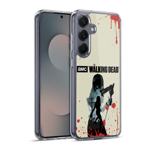 AMC The Walking Dead Silhouettes Michonne Soft Gel Case for Samsung Galaxy S25+ & MagSafe
