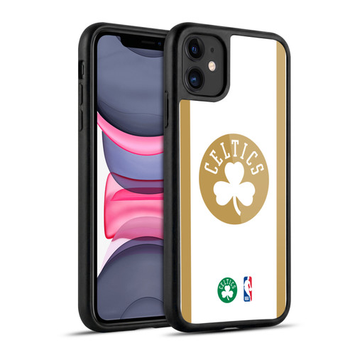 NBA Boston Celtics Logo White Gold Design Gel Armour Case For Apple iPhone 11