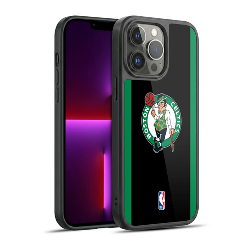 NBA Boston Celtics Logo Black Green Design Gel Armour Case For Apple iPhone 13 Pro Max