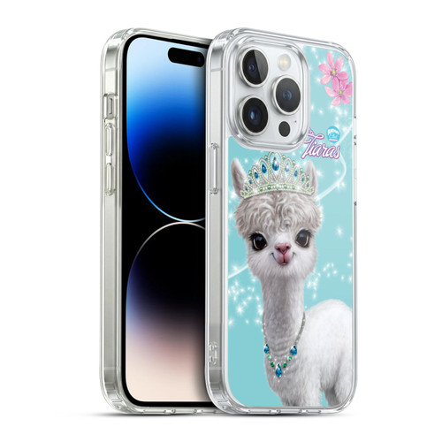 Animal Club International Royal Faces Llama Soft Gel Case for Apple iPhone 14 Pro & MagSafe