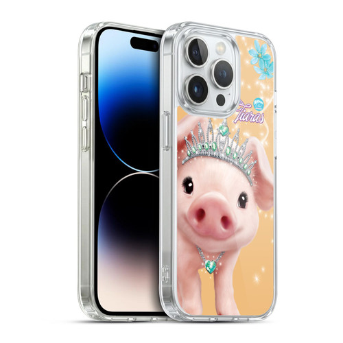 Animal Club International Royal Faces Pig Soft Gel Case for Apple iPhone 14 Pro & MagSafe