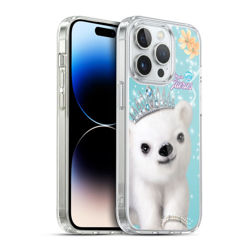 Animal Club International Royal Faces Polar Bear Soft Gel Case for Apple iPhone 14 Pro & MagSafe