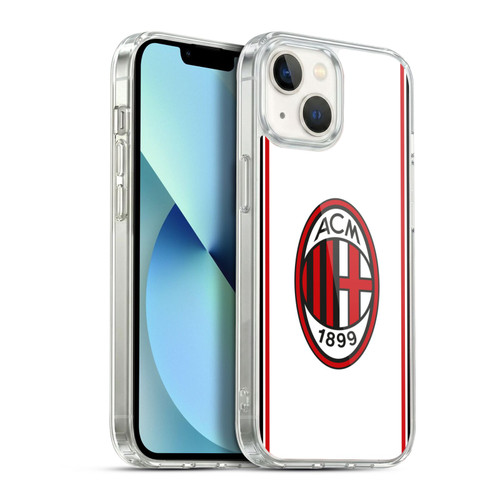 AC Milan 2017/18 Crest Kit Away Soft Gel Case for Apple iPhone 13