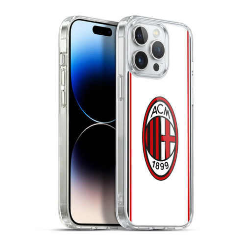 AC Milan 2017/18 Crest Kit Away Soft Gel Case for Apple iPhone 13 Pro Max & MagSafe