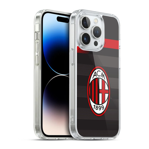 AC Milan 2017/18 Crest Kit Third Soft Gel Case for Apple iPhone 13 Pro & MagSafe
