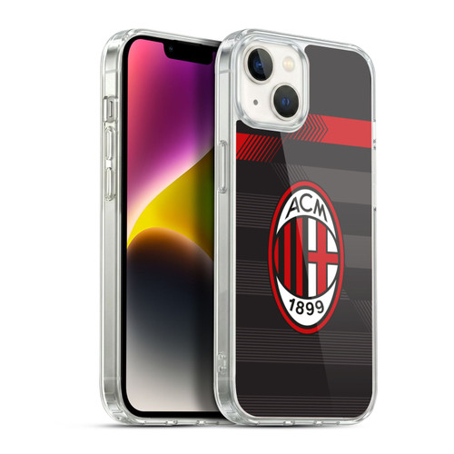 AC Milan 2017/18 Crest Kit Third Soft Gel Case for Apple iPhone 14 Plus & MagSafe