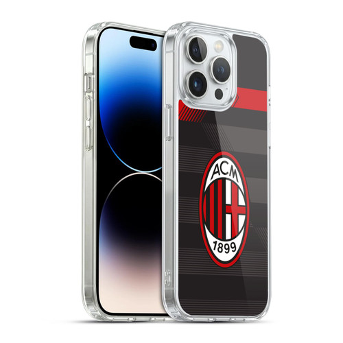 AC Milan 2017/18 Crest Kit Third Soft Gel Case for Apple iPhone 14 Pro Max & MagSafe