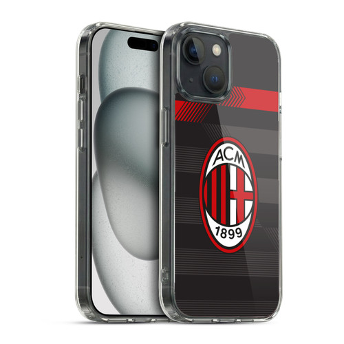 AC Milan 2017/18 Crest Kit Third Soft Gel Case for Apple iPhone 15 & MagSafe