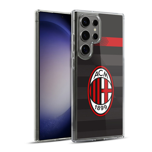 AC Milan 2017/18 Crest Kit Third Soft Gel Case for Samsung Galaxy S23 Ultra 5G & MagSafe
