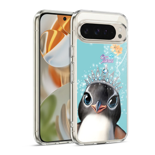 Animal Club International Royal Faces Penguin Soft Gel Case for Google Pixel 9 / Pixel 9 Pro