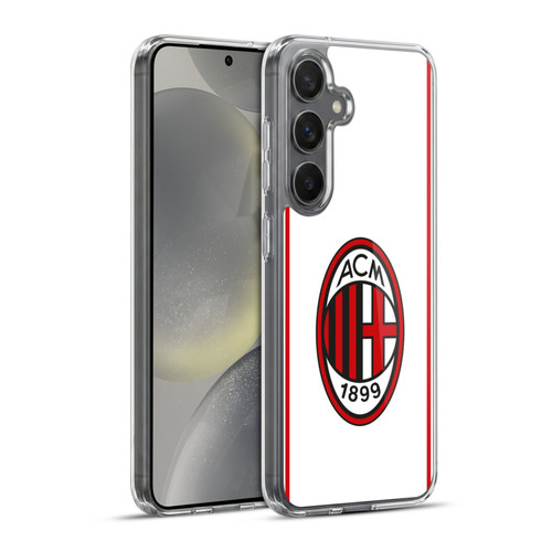 AC Milan 2017/18 Crest Kit Away Soft Gel Case for Samsung Galaxy S24+ 5G & MagSafe