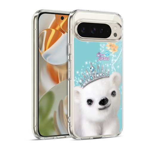 Animal Club International Royal Faces Polar Bear Soft Gel Case for Google Pixel 9 / Pixel 9 Pro