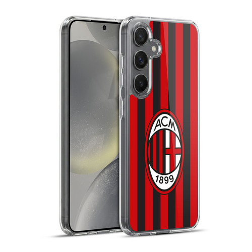 AC Milan 2017/18 Crest Kit Home Soft Gel Case for Samsung Galaxy S24+ 5G & MagSafe