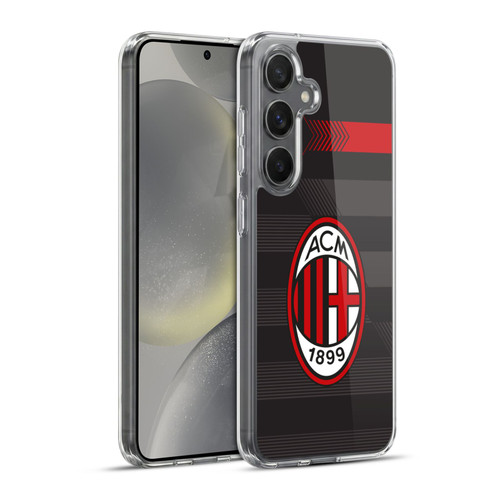 AC Milan 2017/18 Crest Kit Third Soft Gel Case for Samsung Galaxy S24+ 5G & MagSafe