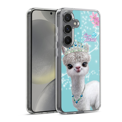 Animal Club International Royal Faces Llama Soft Gel Case for Samsung Galaxy S24 5G & MagSafe