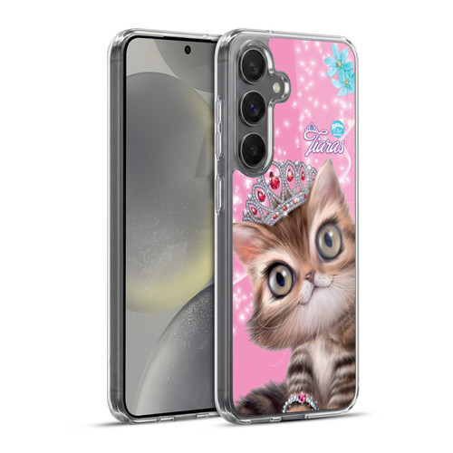 Animal Club International Royal Faces Cat Soft Gel Case for Samsung Galaxy S24+ 5G & MagSafe