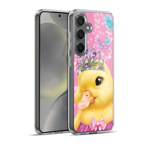 Animal Club International Royal Faces Duck Soft Gel Case for Samsung Galaxy S24+ 5G & MagSafe