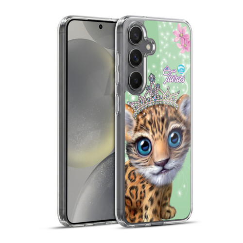 Animal Club International Royal Faces Jaguar Soft Gel Case for Samsung Galaxy S24+ 5G & MagSafe