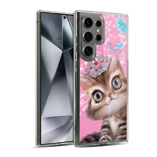 Animal Club International Royal Faces Cat Soft Gel Case for Samsung Galaxy S24 Ultra 5G & MagSafe