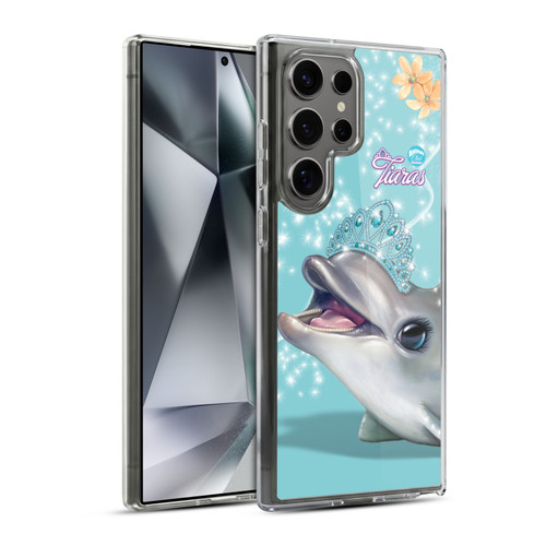 Animal Club International Royal Faces Dolphin Soft Gel Case for Samsung Galaxy S24 Ultra 5G & MagSafe