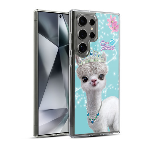 Animal Club International Royal Faces Llama Soft Gel Case for Samsung Galaxy S24 Ultra 5G & MagSafe