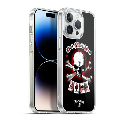 Alchemy Gothic Skull And Cards Dead Man's Hand Soft Gel Case for Apple iPhone 13 Pro Max & MagSafe