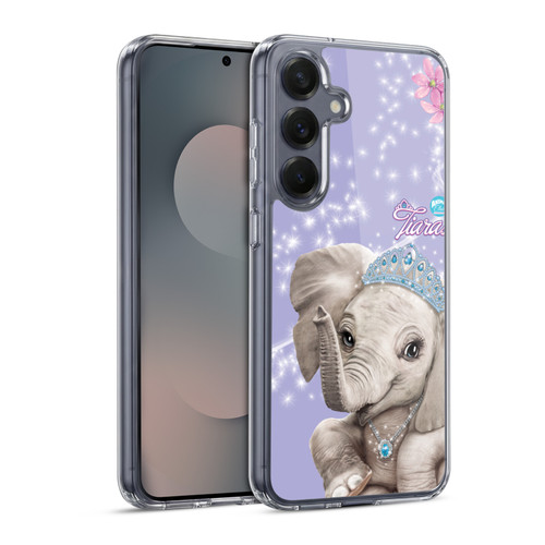 Animal Club International Royal Faces Elephant Soft Gel Case for Samsung Galaxy S25 & MagSafe