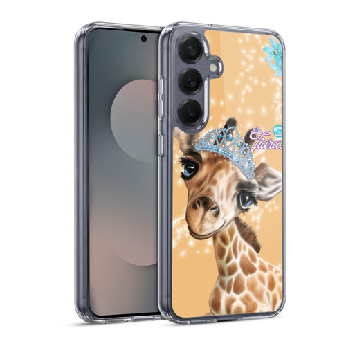 Animal Club International Royal Faces Giraffe Soft Gel Case for Samsung Galaxy S25 & MagSafe