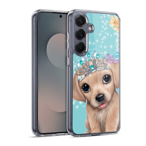 Animal Club International Royal Faces Golden Retriever Soft Gel Case for Samsung Galaxy S25 & MagSafe