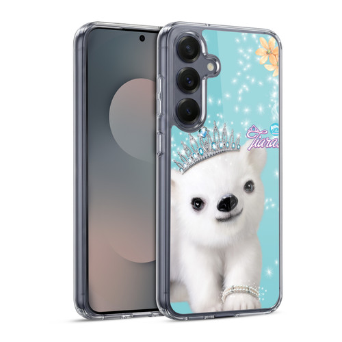 Animal Club International Royal Faces Polar Bear Soft Gel Case for Samsung Galaxy S25 & MagSafe