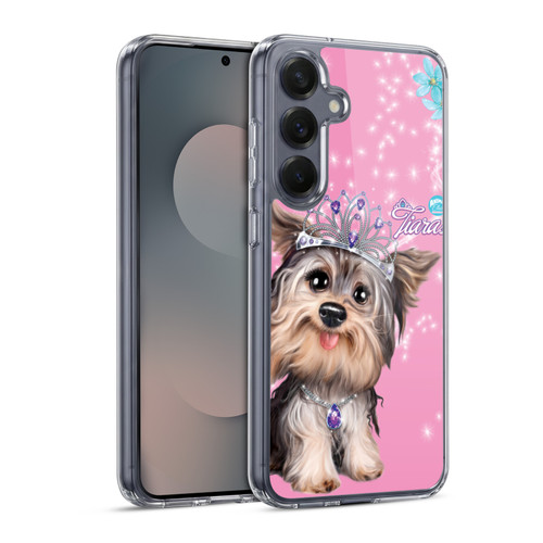 Animal Club International Royal Faces Yorkie Soft Gel Case for Samsung Galaxy S25 & MagSafe