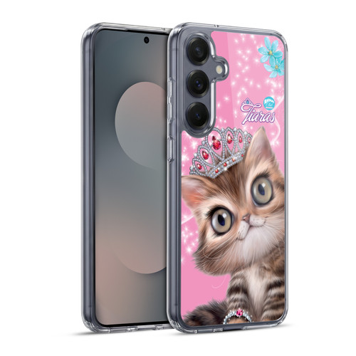 Animal Club International Royal Faces Cat Soft Gel Case for Samsung Galaxy S25+ & MagSafe