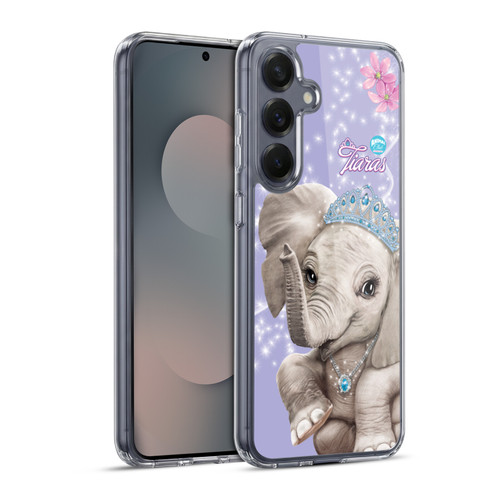 Animal Club International Royal Faces Elephant Soft Gel Case for Samsung Galaxy S25+ & MagSafe
