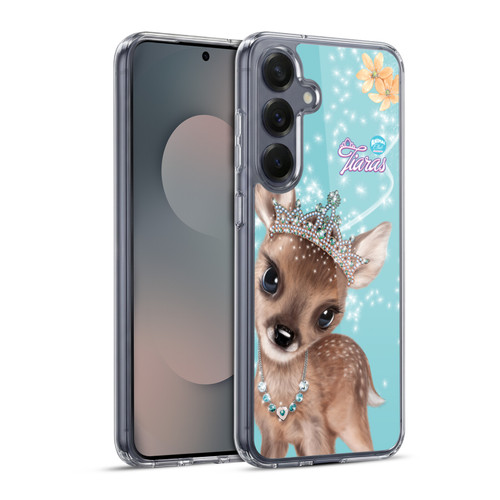 Animal Club International Royal Faces Fawn Soft Gel Case for Samsung Galaxy S25+ & MagSafe