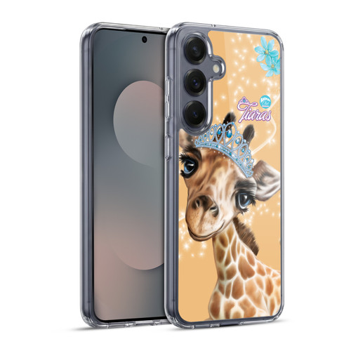 Animal Club International Royal Faces Giraffe Soft Gel Case for Samsung Galaxy S25+ & MagSafe